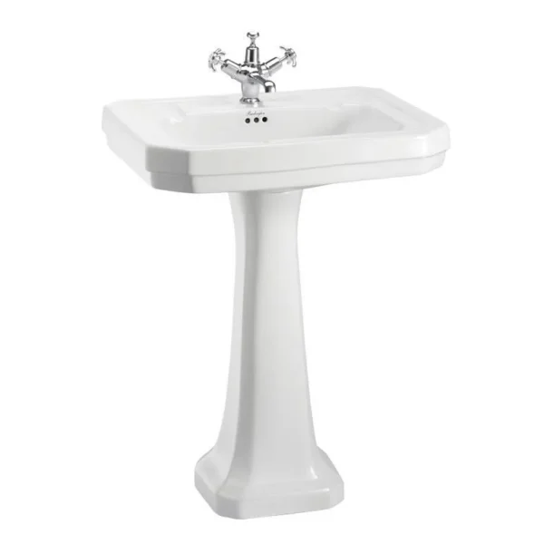 61cm victorian wash basin (1th) - Coloured - Pedestal