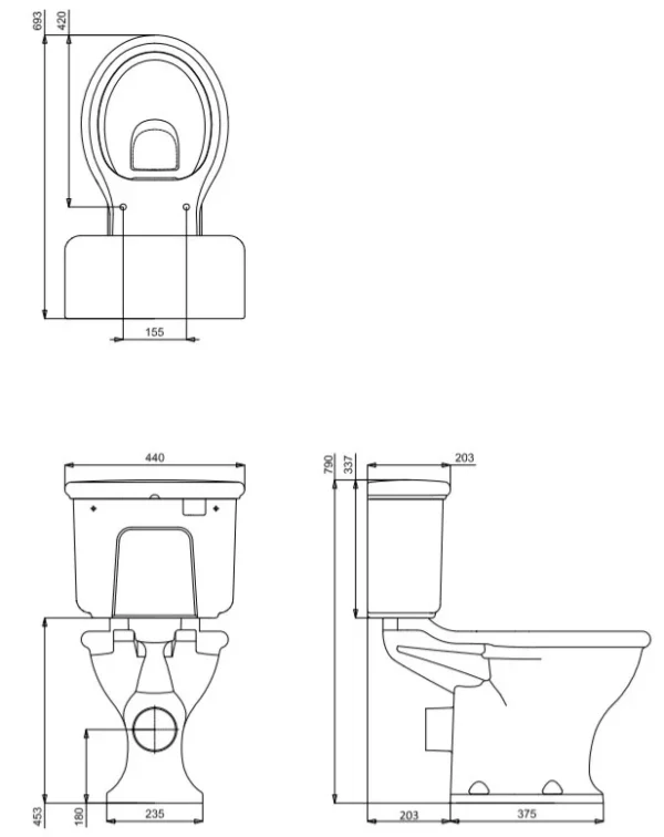 Portobello Close Coupled WC - Image 5